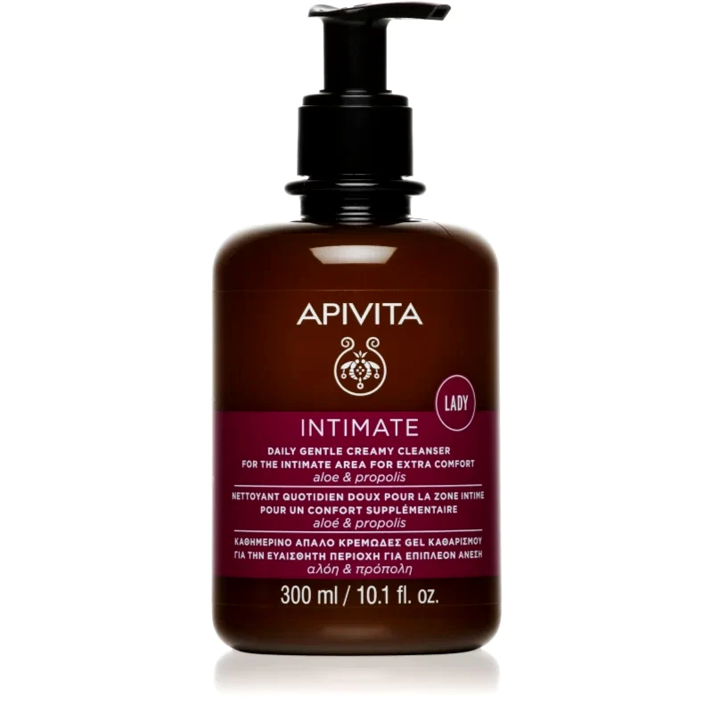 Apivita Apivita Intimate Lady Creamy Cleanser απαλό τζελ προσωπικής υγιεινής για καθημερινή χρήση 300 ml