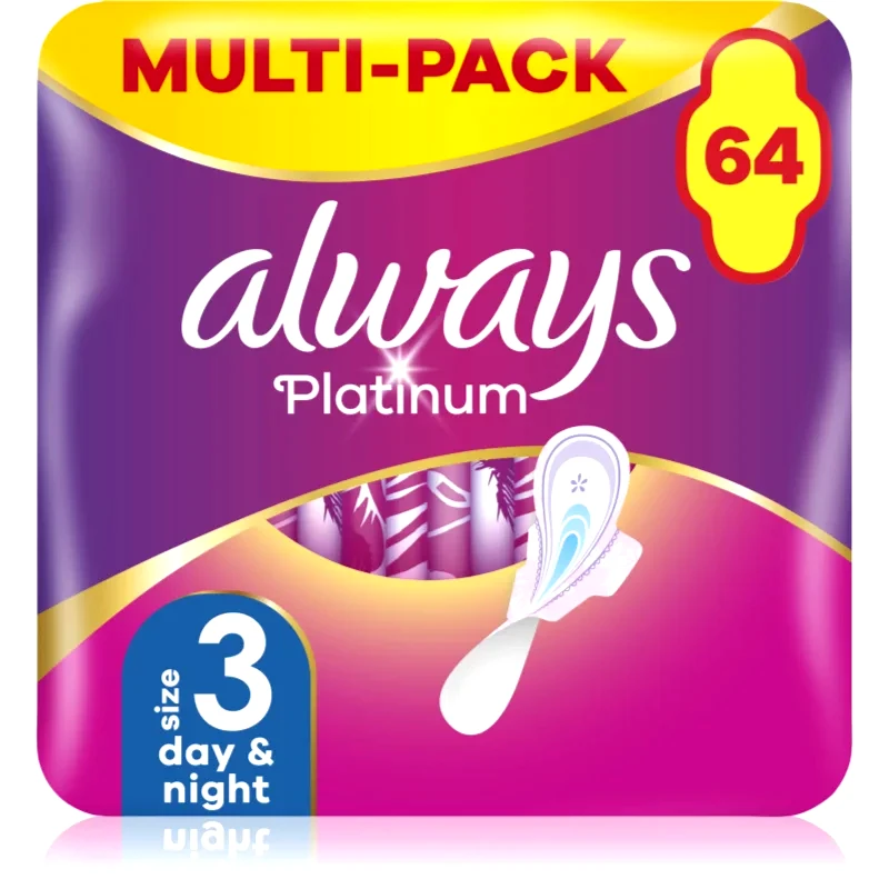 Always Always Platinum Day & Night σερβιέτες 64 τμχ