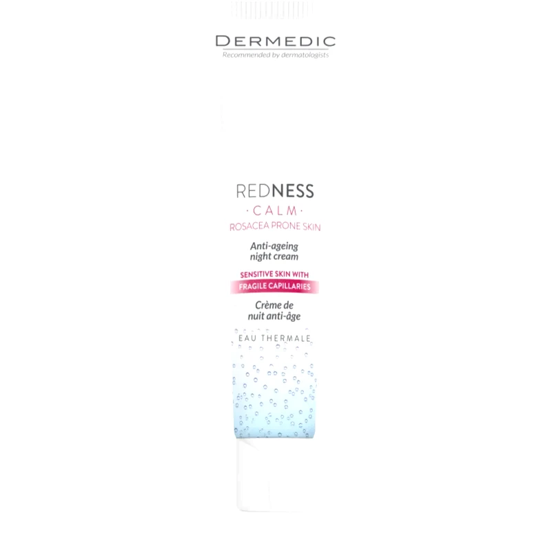 Dermedic Dermedic Redness Calm κρέμα νύχτας κατά των πρώτων ρυτίδων για ευαίσθητη και κοκκινισμένη επιδερμίδα 40 ml