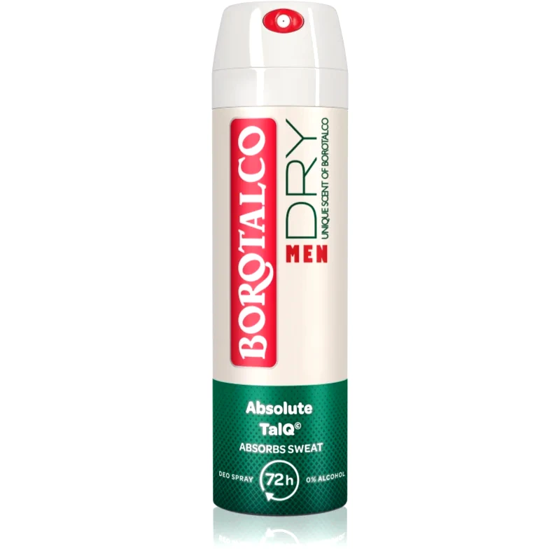 Borotalco Borotalco MEN Dry αποσμητικό σε σπρέι για άντρες αρώματα Unique Scent of Borotalco 150 ml