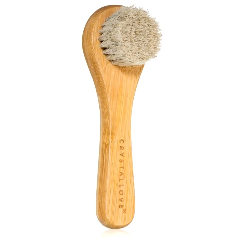 Crystallove Crystallove Bamboo Face Brush καθαριστική βούρτσα για την επιδερμίδα 1 τμχ