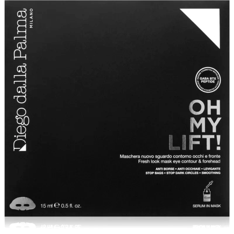 Diego dalla Palma Diego dalla Palma Oh My Lift! Fresh Look Mask Eye Contour&Forehead υφασμάτινη μάσκα προσώπου για σύσφιξη των περιγραμμάτων 15 μλ