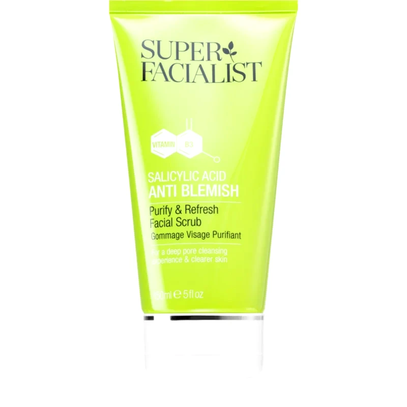 Super Facialist Super Facialist Salicylic Acid Anti Blemish απαλή καθαριστική απολέπιση για λιπαρή και προβληματική επιδερμίδα 150 ml