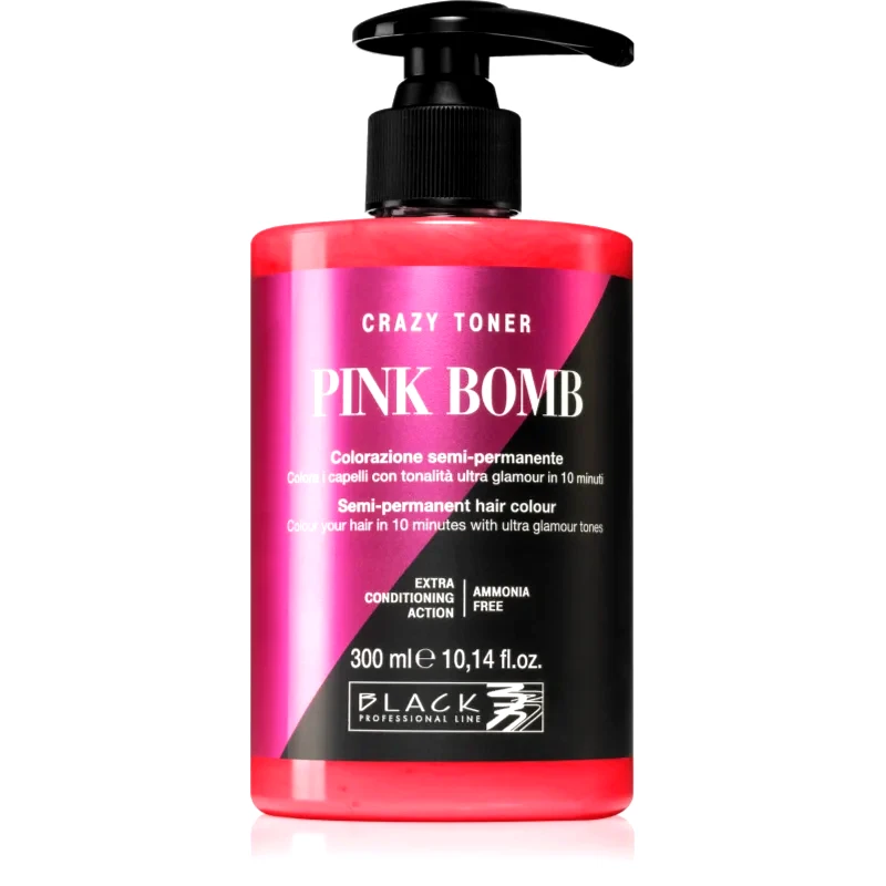 Black Professional Line Black Professional Line Crazy Toner τονωτικό χρώματος μαλλιών Pink Bomb 300 ml
