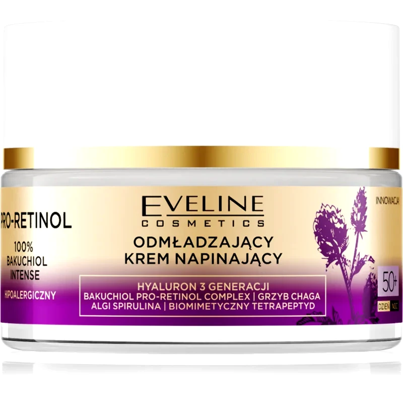 Eveline Cosmetics Eveline Cosmetics Pro-Retinol 100% Bakuchiol Intense συσφικτική αντιρυτιδική κρέμα ημέρας 50+ 50 ml
