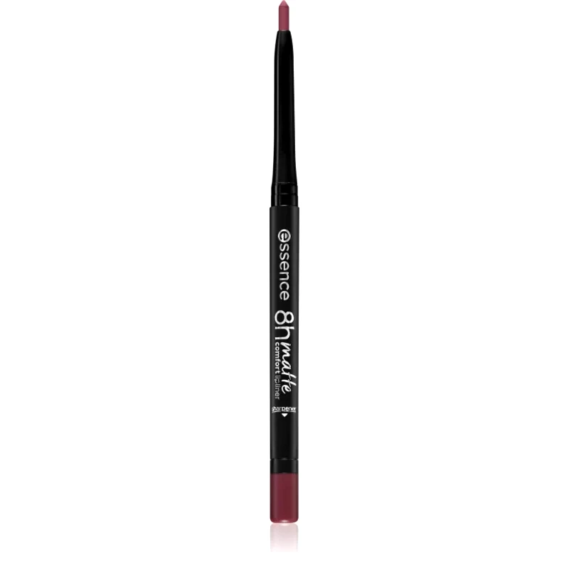essence essence 8h Matte Comfort Ματ λάινερ χειλιών με ξύστρα απόχρωση 06 Cool Mauve 0,3 γρ