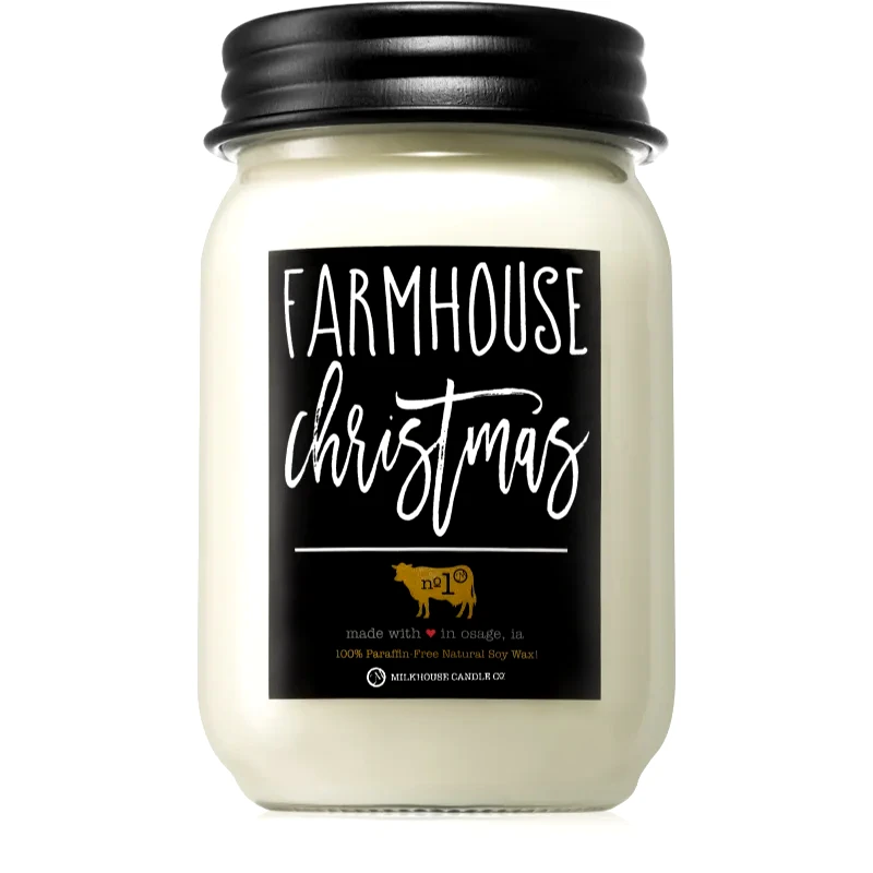 Milkhouse Candle Co. Milkhouse Candle Co. Farmhouse Christmas αρωματικό κερί Mason Jar 369 γρ