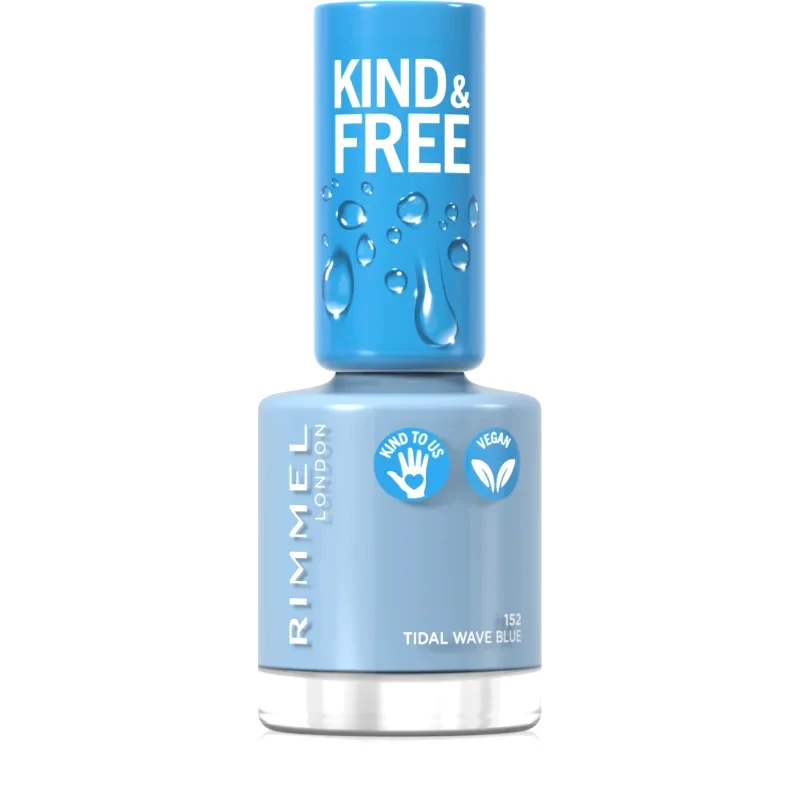 Rimmel Rimmel Kind & Free βερνίκι νυχιών απόχρωση 152 Tidal Wave Blue 8 ml