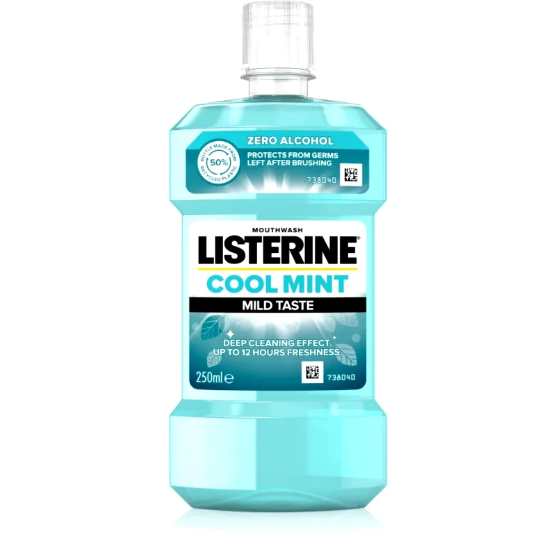 Listerine Listerine Cool Mint Mild Taste στοματικό διάλυμα χωρίς αλκοόλ γεύση Cool Mint 250 ml