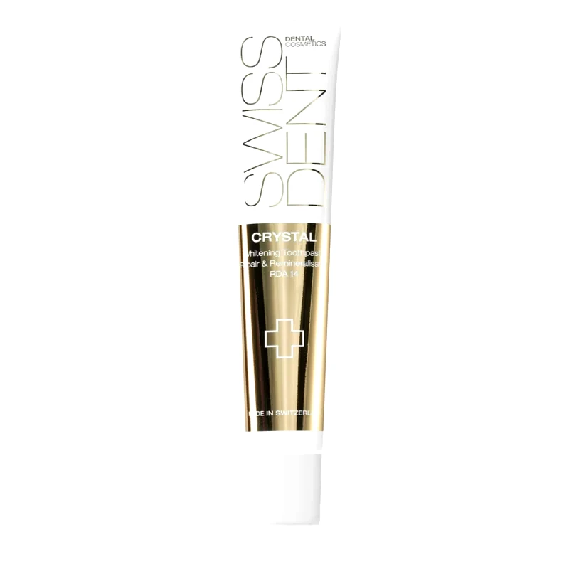 Swissdent Swissdent Crystal Repair and Remineralisation οργανομεταλλική οδοντόπαστα με λευκαντική δράση 50 ml