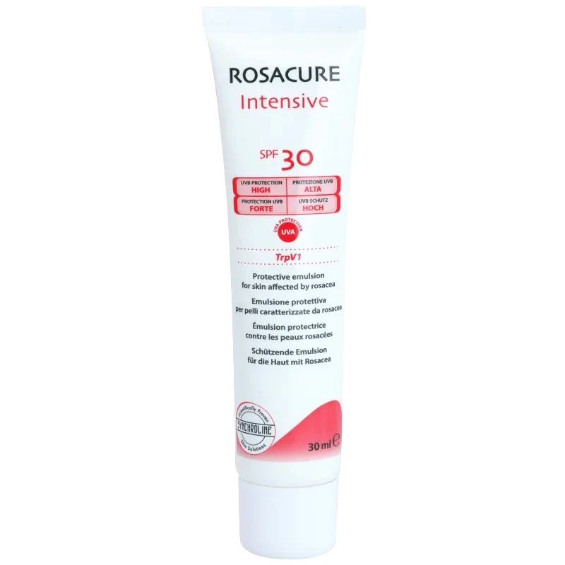 Synchroline Synchroline Rosacure Intensive προστατευτικό γαλάκτωμα για ευαίσθητη επιδερμίδα με τάση για ερυθρότητα SPF 30 30 ml
