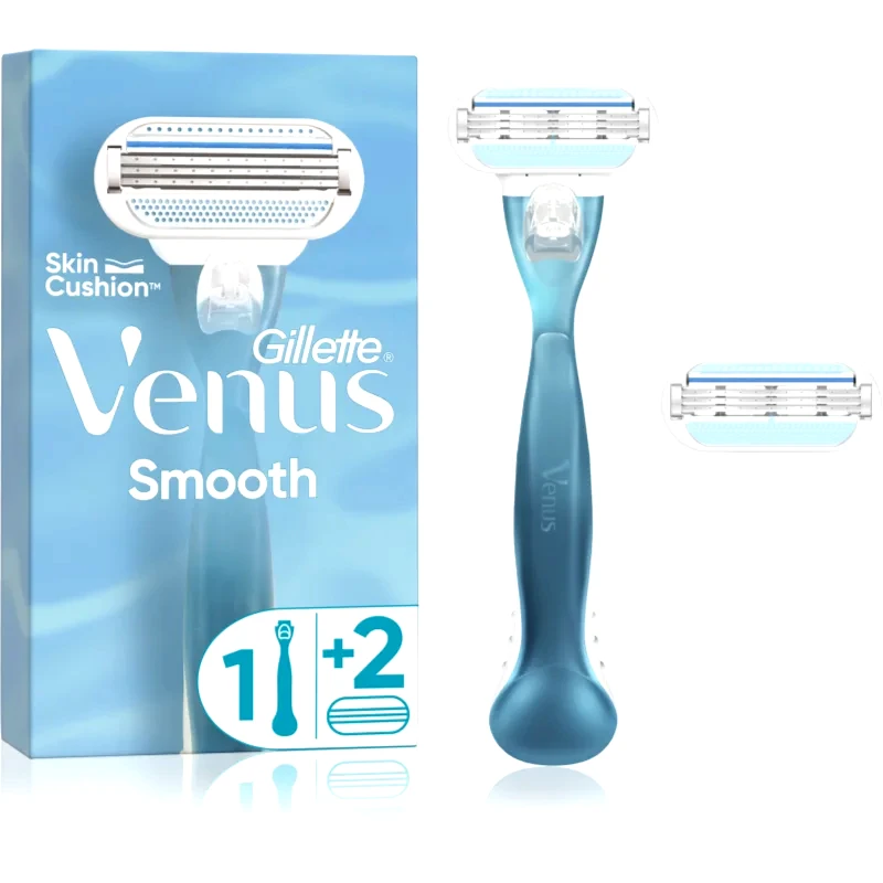 Gillette Gillette Venus Smooth ξυριστική μηχανή + 2 ανταλλακτικές κεφαλές 1 τμχ