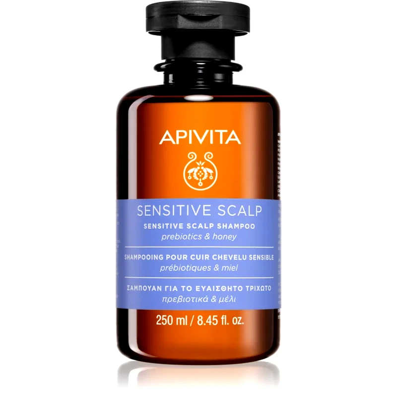 Apivita Apivita Sensitive Scalp Shampoo σαμπουάν για ευαίσθητο και ερεθισμένο δέρμα της κεφαλής χωρίς θειικό άλας 250 ml