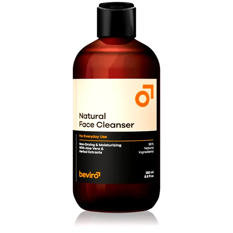 Beviro Beviro Natural Face Cleanser τζελ πλυσίματος για πρόσωπο για άντρες 250 ml