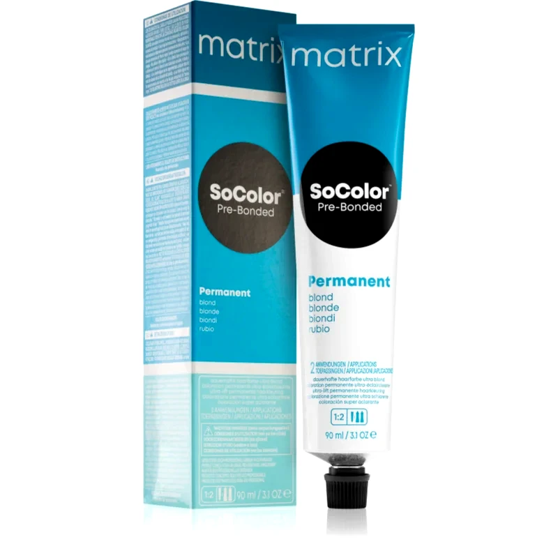 Matrix Matrix SoColor Pre-Bonded Blonde μόνιμη βαφή μαλλιών απόχρωση UL-N+ Natural+ 90 ml