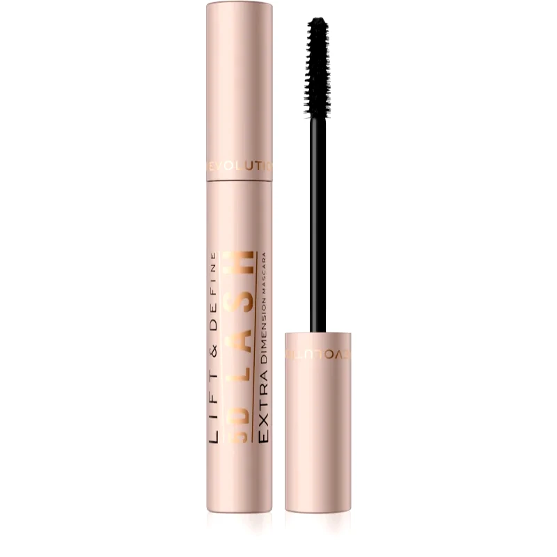 Makeup Revolution Makeup Revolution 5D Lash Extra μάσκαρα για μακριές και γεμάτες βλεφαρίδες απόχρωση Jet Black 14 μλ