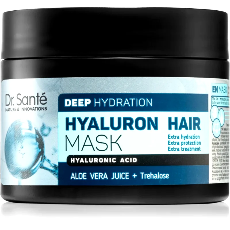 Dr. Santé Dr. Santé Hyaluron μάσκα βαθιάς ενυδάτωσης για ξηρά μαλλιά 300 ml