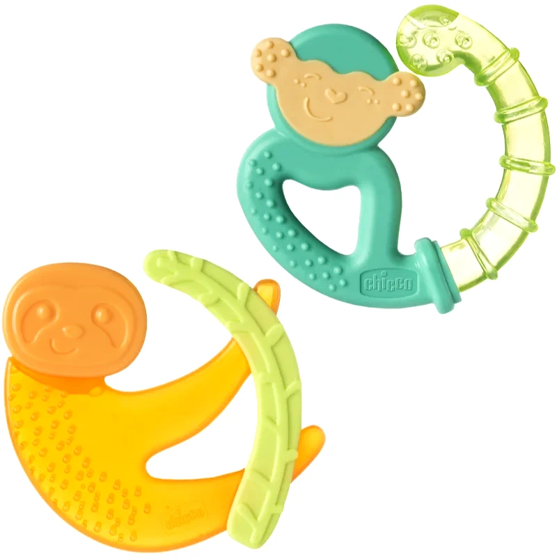 Chicco Chicco Fresh Monkey μασητικό 4 m+ Turquoise 1 τμχ