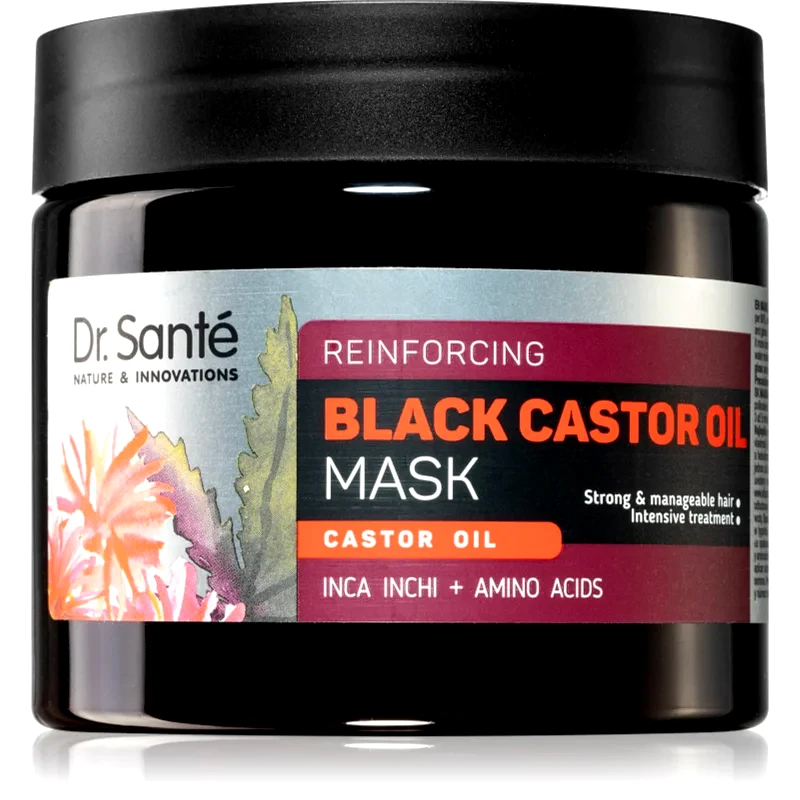 Dr. Santé Dr. Santé Black Castor Oil εντατική μάσκα μαλλιών 300 ml