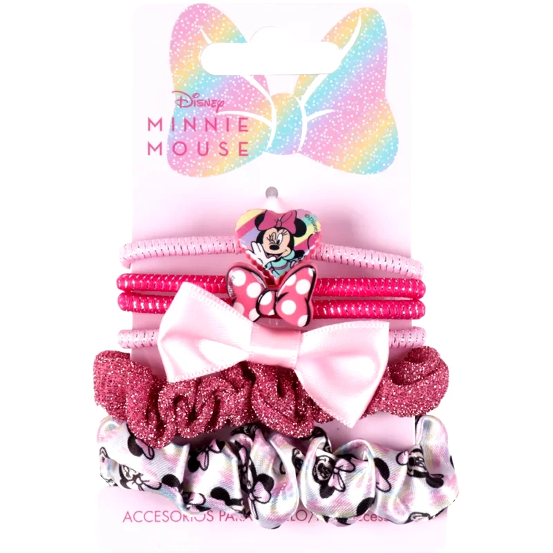 Disney Disney Minnie Hair Accessories λαστιχάκια για τα μαλλιά 6 τμχ