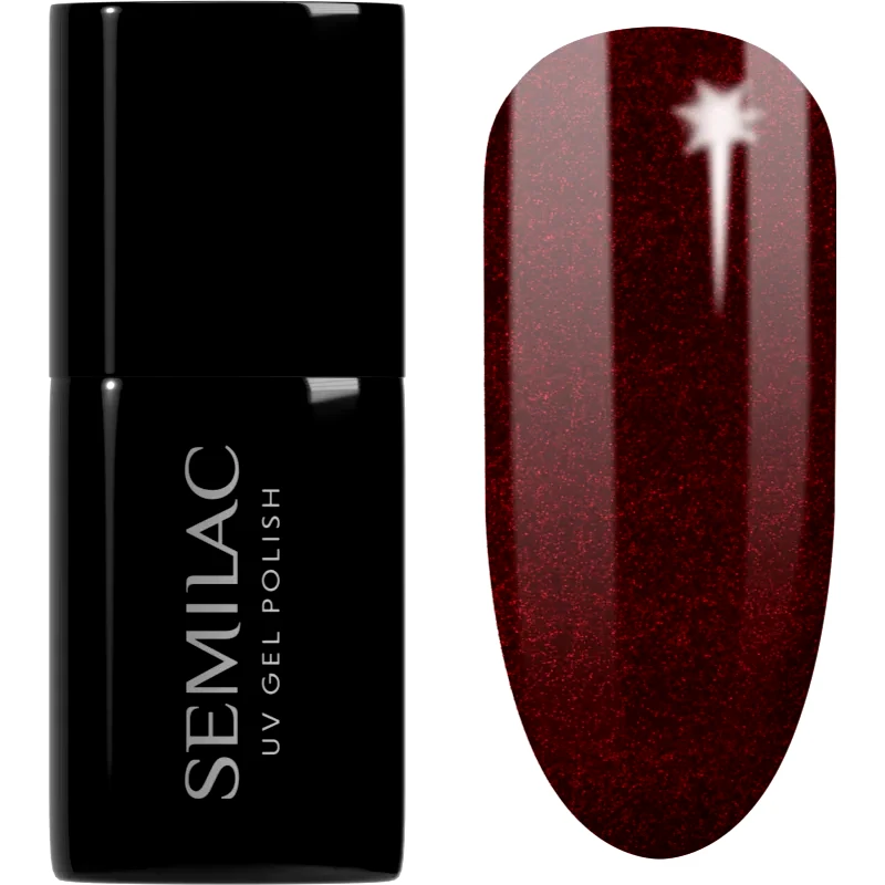 Semilac Semilac UV Hybrid X-Mass τζελ βερνίκι νυχιών απόχρωση 306 Divine Red 7 ml