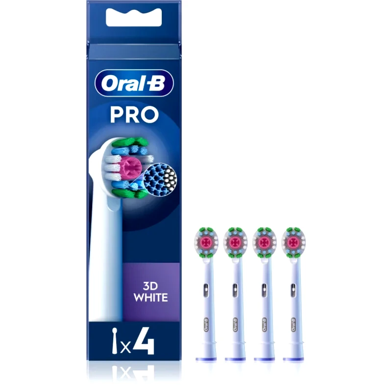 Oral B Oral B PRO 3D White ανταλλακτική κεφαλή για οδοντόβουρτσα 4 τμχ