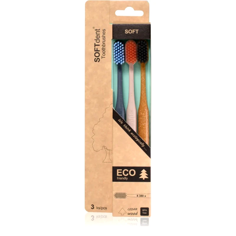 SOFTdent SOFTdent ECO Soft οδοντόβουρτσα 3 τμχ