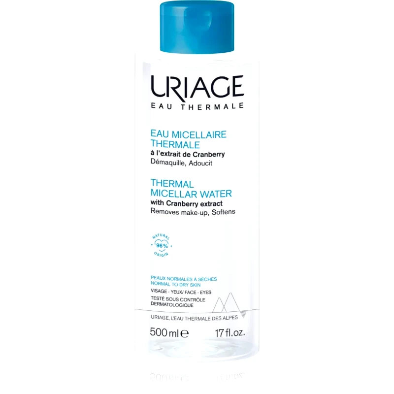 Uriage Uriage Hygiène Thermal Micellar Water - Normal to Dry Skin μικυλλιακό καθαριστικό νερό για κανονική έως ξηρή επιδερμίδα 500 ml