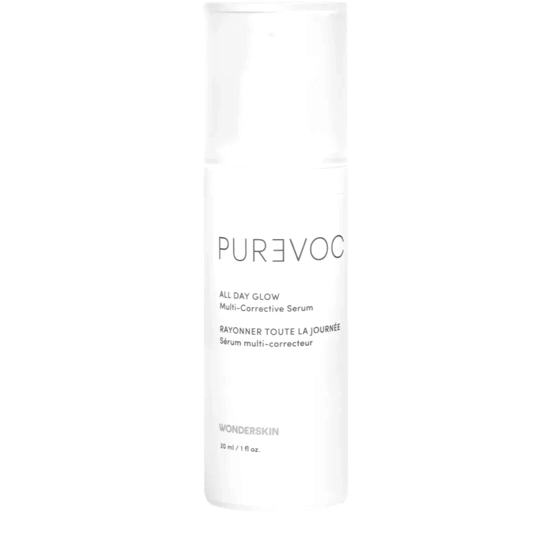 WONDERSKIN WONDERSKIN PUREVOC All Day Glow Serum λαμπρυντικός ορός με λειαντικό αποτέλεσμα 30 ml