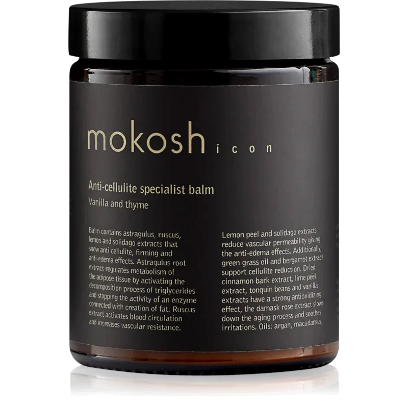 Mokosh Mokosh Icon Vanilla & Thyme βάλσαμο για την αντιμετώπιση της κυτταρίτιδας 180 ml