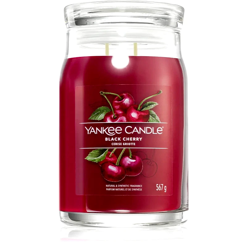 Yankee Candle Yankee Candle Black Cherry αρωματικό κερί Signature 567 γρ