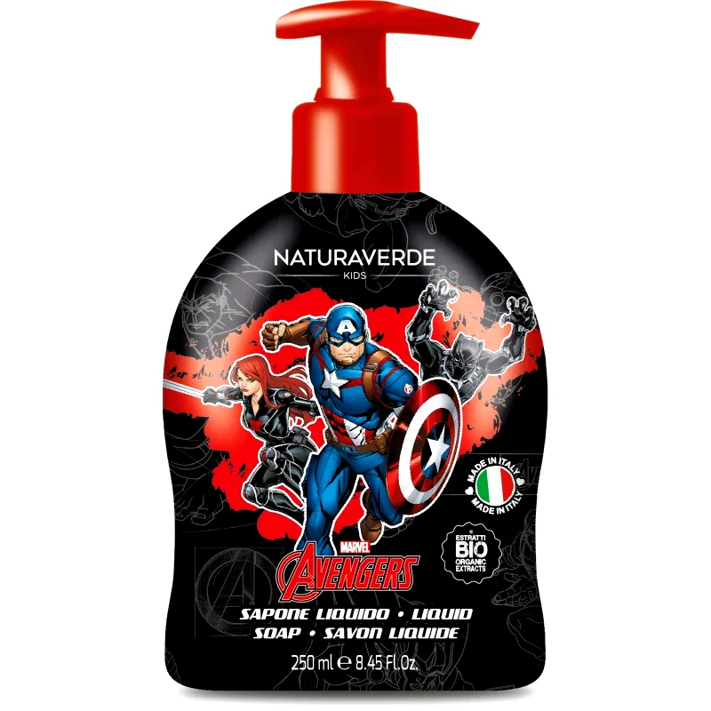 Marvel Marvel Avengers Liquid Soap υγρό σαπούνι για τα χέρια για παιδιά Calendula and Chamomile extracts 250 ml