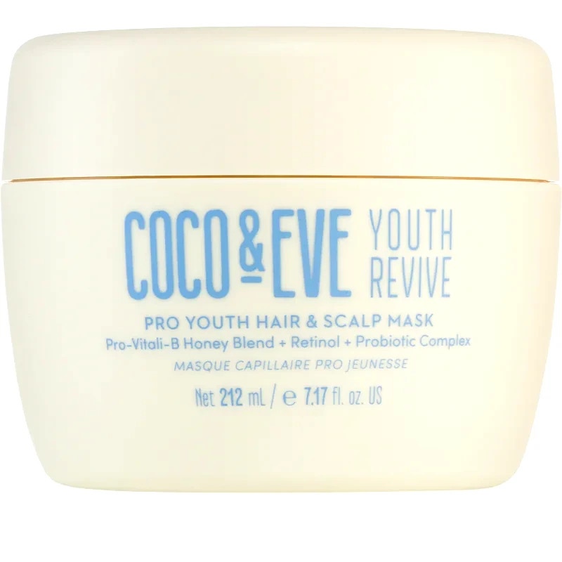 Coco & Eve Coco & Eve Youth Revive Pro Youth Hair & Scalp Mask ανασωογονητική μάσκα ενάντια στα συμπτώματα της γήρανσης των μαλλιών 212 ml