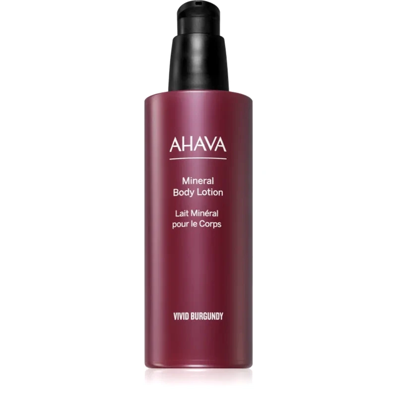 Ahava AHAVA Vivid Burgundy ενυδατικό γαλάκτωμα σώματος με μεταλλικά στοιχεία απο τη Νεκρά θάλασσα 250 ml