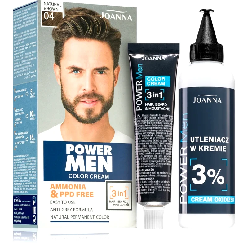 Joanna Joanna Power Men βαφή μαλλιών για άντρες απόχρωση Natural Brown