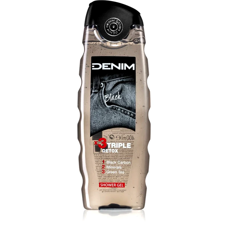 Denim Denim Black τζελ για ντους για άντρες 400 ml