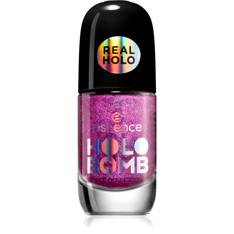 essence HOLO BOMB βερνίκι νυχιών με ολογραφικό αποτέλεσμα απόχρωση 02 - Holo Moly 11 ml φωτογραφία
