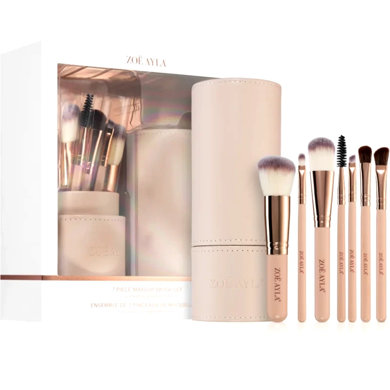 Zoë Ayla Zoë Ayla Makeup Brush Set 7 Piece σετ με πινέλα με θήκη