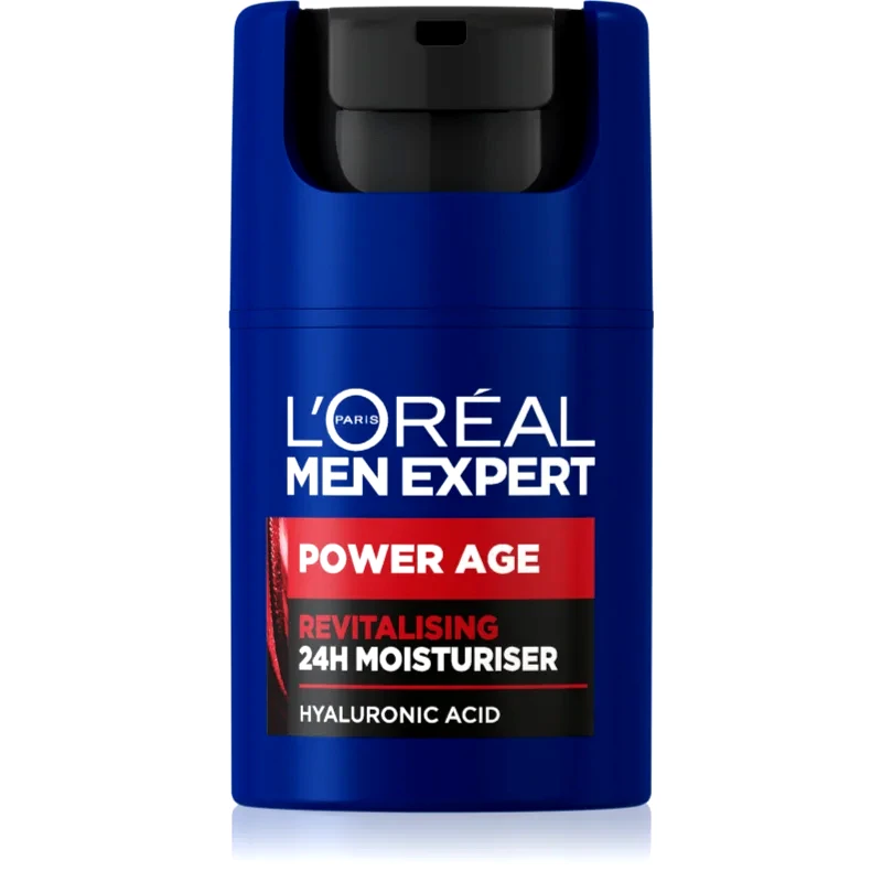 L’Oréal Paris L’Oréal Paris Men Expert Power Age αναζωογονητική κρέμα με υαλουρονικό οξύ για άντρες 50 ml