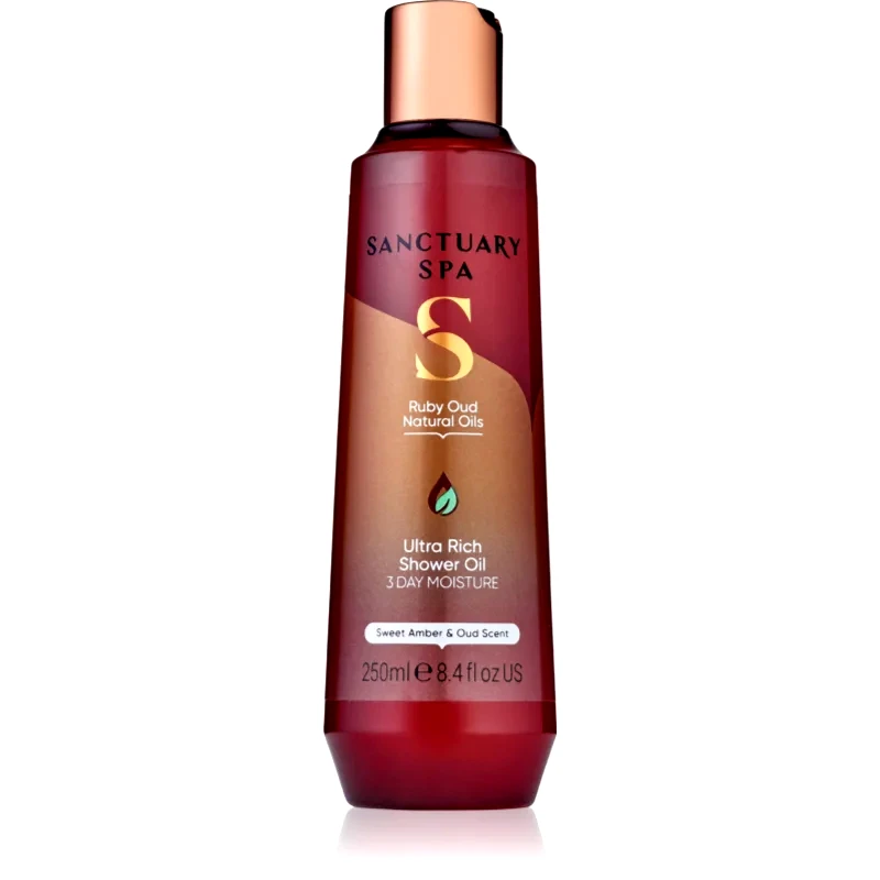 Sanctuary Spa Sanctuary Spa Ruby Oud περιποιητικό λάδι ντους με θρεπτικό αποτέλεσμα 250 ml