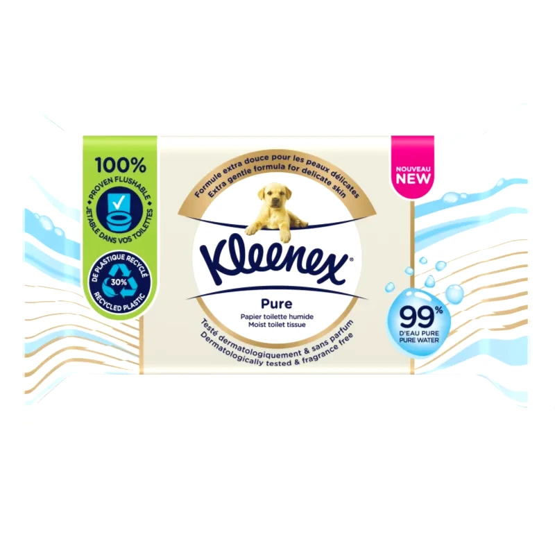 Kleenex Kleenex Pure υγρό χαρτί υγείας 38 τμχ