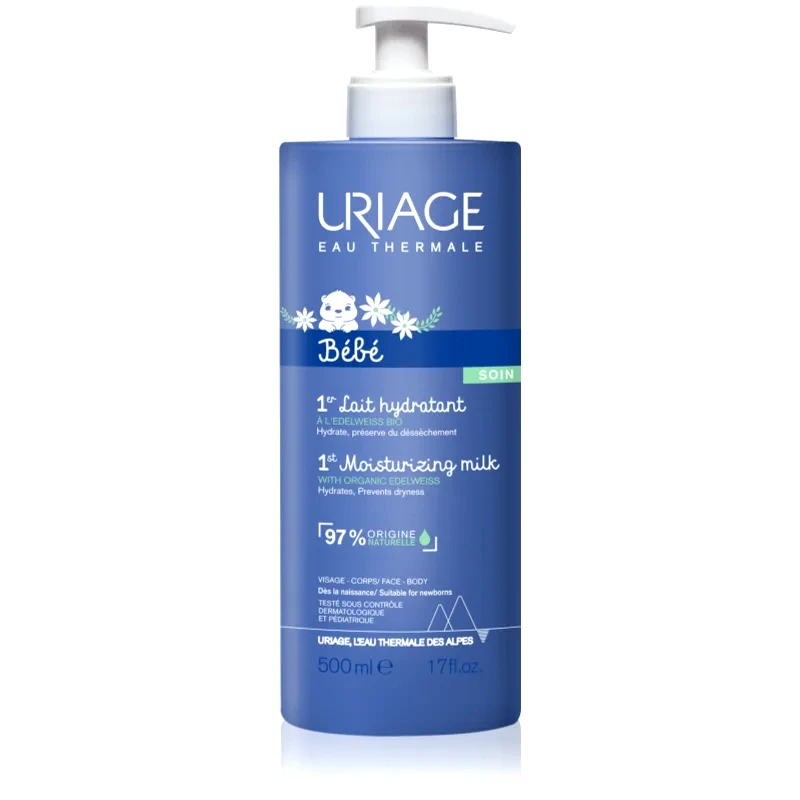 Uriage Uriage Bébé 1st Moisturizing Milk ενυδατικό γαλάκτωμα για παιδιά από τη γέννηση 500 ml