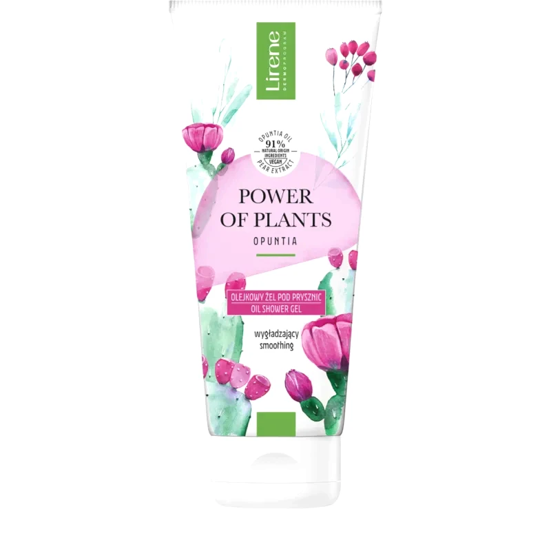 Lirene Lirene Power of Plants Opuntia λειαντικό τζελ σώματος με ενυδατικό αποτέλεσμα 175 γρ
