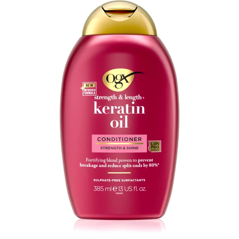 OGX OGX Keratin Oil δυναμωτικό μαλακτικό με κερατίνη και λάδι αργκάν 385 ml