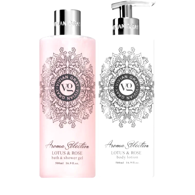 Vivian Gray Vivian Gray Aroma Selection Lotus & Rose σετ δώρου 2x500 ml