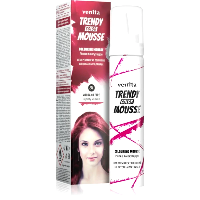 Venita Venita Trendy Color Mousse αφρός βαφής χωρίς αμμωνία απόχρωση No. 31 - Volcano Fire 75 ml