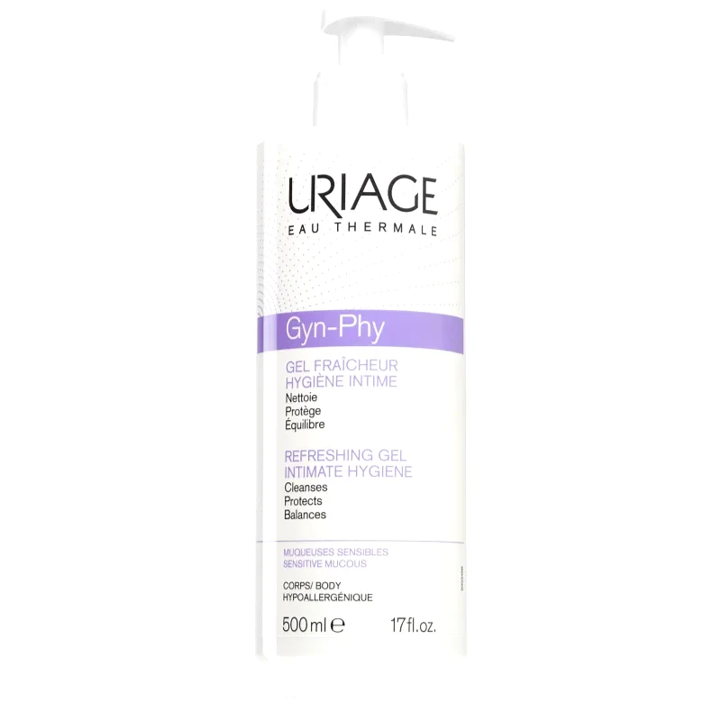 Uriage Uriage Gyn-Phy Refreshing Gel Intimate Hygiene δροσιστικό τζελ για προσωπική υγεινή 500 ml