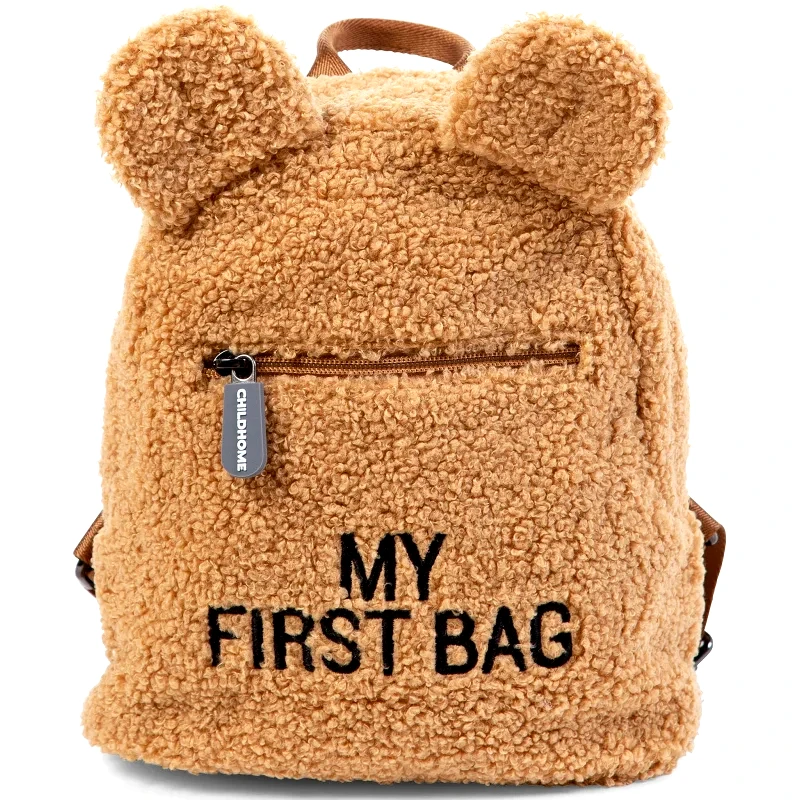 Childhome Childhome My First Bag Teddy Beige παιδικό σακίδιο πλάτης 20x8x24 cm