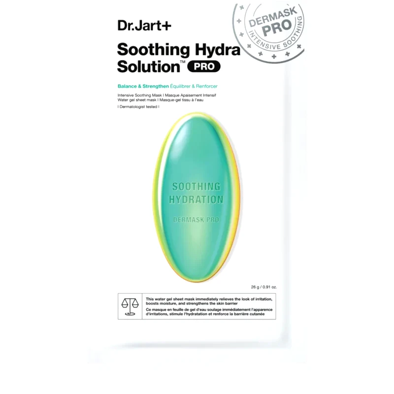 Dr. Jart+ Dr. Jart+ Soothing Hydra Solution™ Intensive Soothing Mask Αναζωογονητική και Ενυδατική Μάσκα Προσώπου 26 γρ