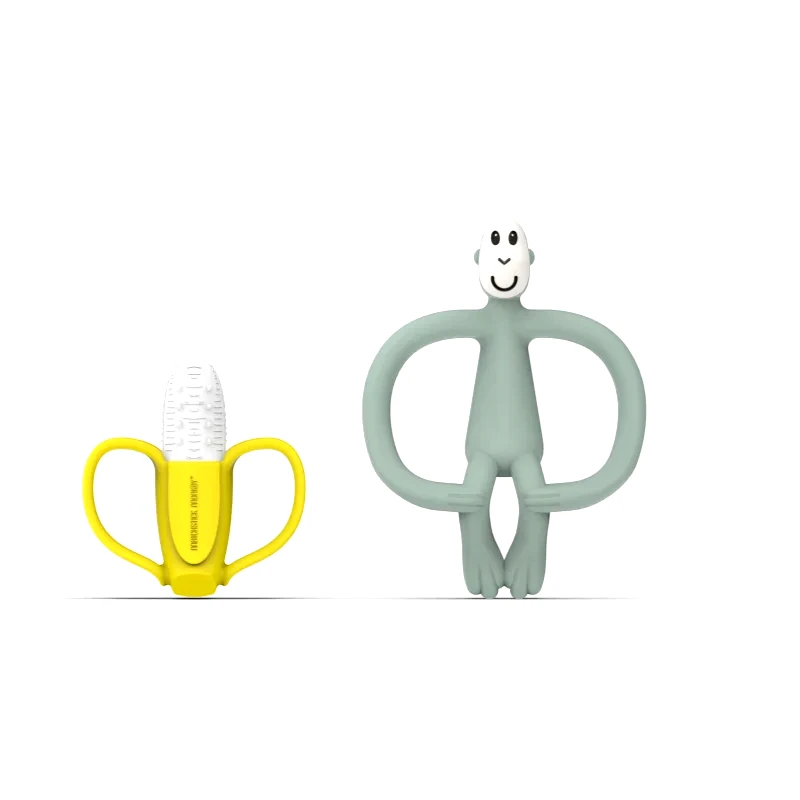 Matchstick Monkey Matchstick Monkey Banana Soother & Monkey Teether σετ δώρου για παιδιά